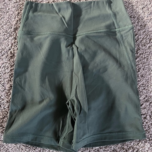 Cara Loren Pants - Cara Loren Green Biker Shorts